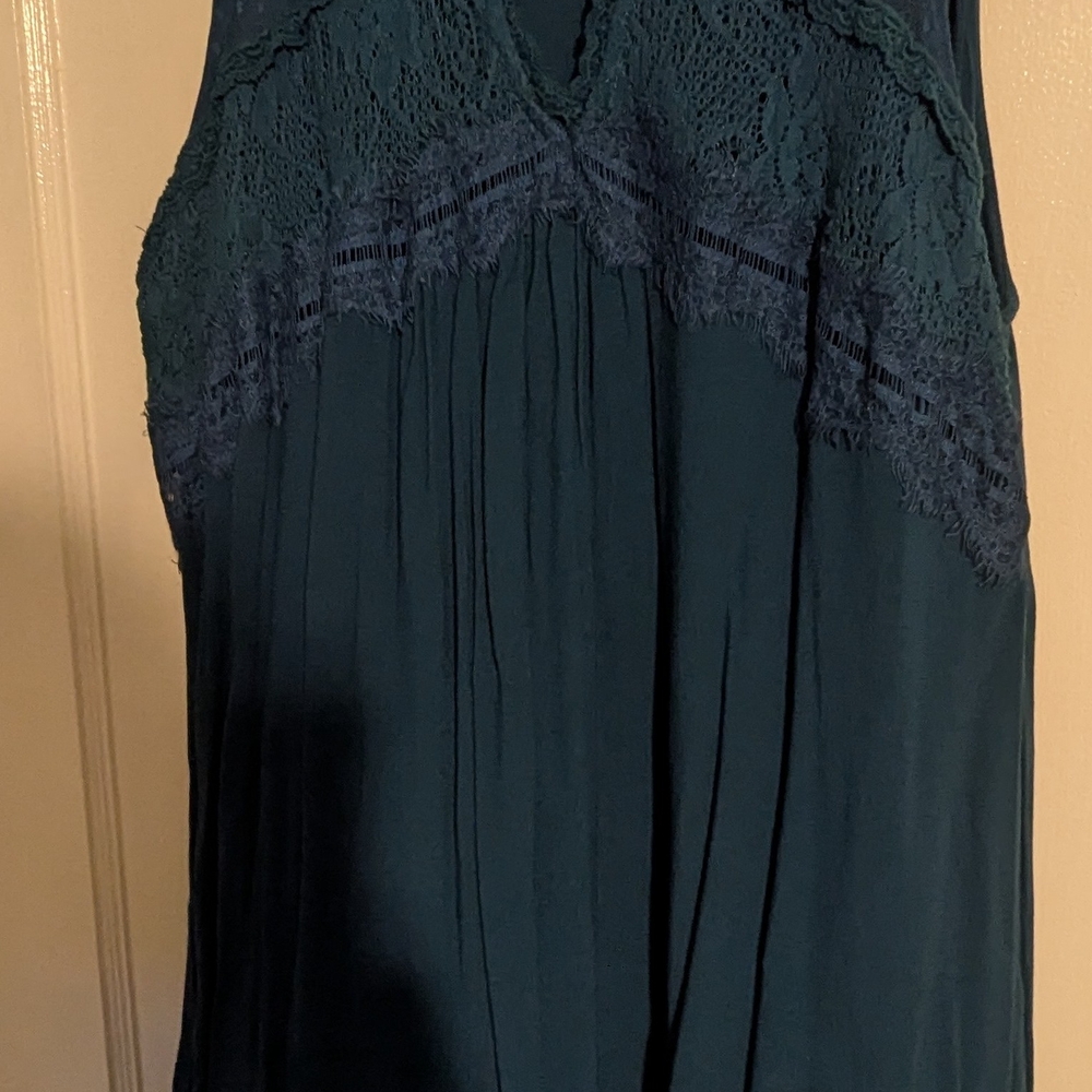 Xhilaration Teal Lace Dress